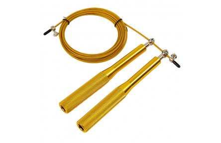 Скоростная регулируемая скакалка MS 3407(Yellow) 290 см