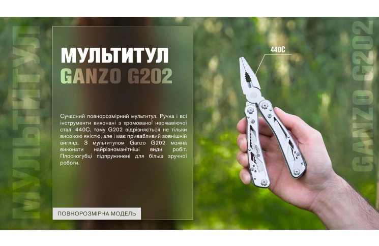 Мультитул Multi Tool Ganzo G202