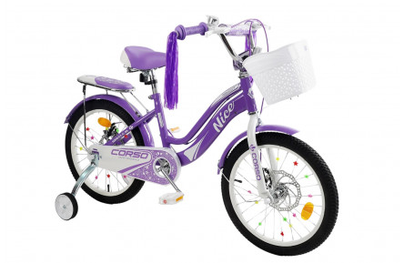 Велосипед 2-х колісний 18" "Corso Nice" NC-18100 сталь, дод. колеса,