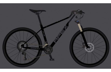 Велосипед Спортивний Corso "APEX" PX-40688 (1) рама алюмінієва 19``, обладнання Shimano Deore 12 швидкостей, вилка Santour повітряна, зібран на 75