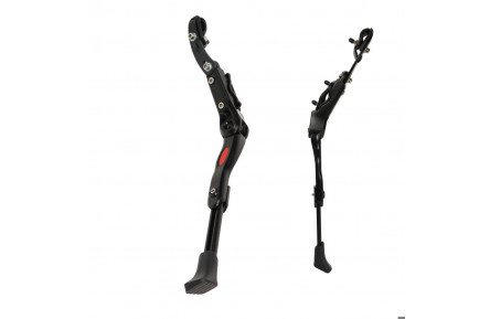 Підніжка бокова (на заднє перо) Алюмiнiй регульована довжина KAIWEI KW-36-5 чорний