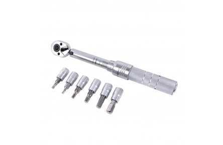 Ключ трещётка с насадками Birzman Torque Wrench 3-15nm 3,4,5,6,8mm,T25