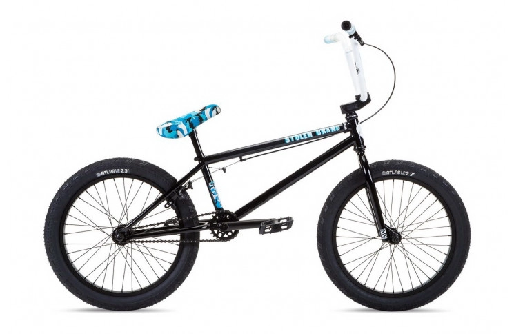 BMX велосипед Stolen Stereo 2022 20" 20.75" чорно-синій