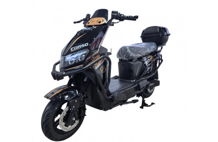 Електричний мопед Corso Bullet BL-900722 (2000W 72V/38Ah) чорно-бежевий