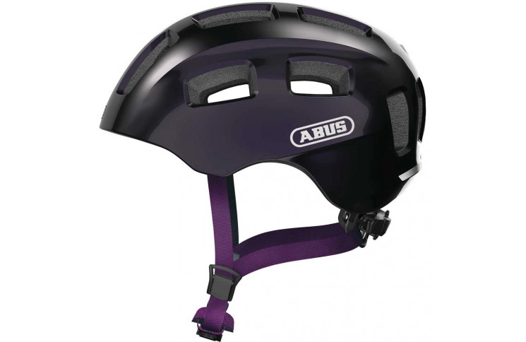 Велошолом детский ABUS YOUN-I 2.0 Black Violet M (52-57 см)