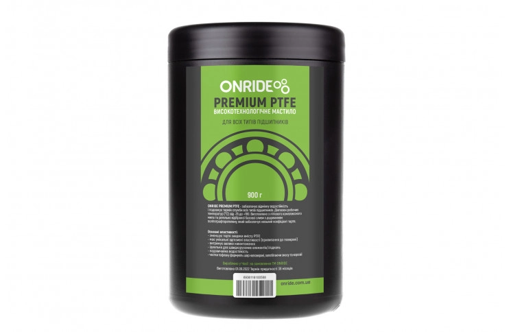 Смазка густая для подшипников ONRIDE PREMIUM PTFE густая 900 г.