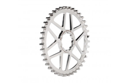 Задня зірка Gates Carbon Drive CDX 9-Spline з нержавіючої сталі 39T, срібна