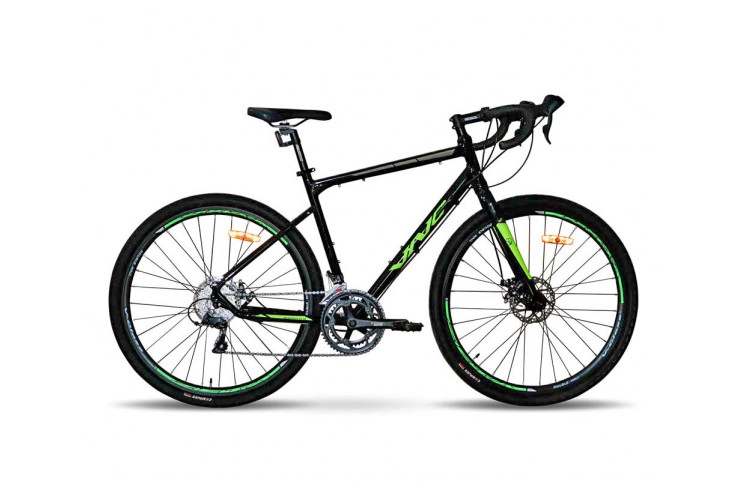 Велосипед VNC PrimeRacer A5 2023 28" 21"/53см черно-салатовый