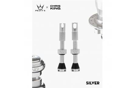 Ниппели Peaty's x Chris King Tubeless Valves, 42mm, Silver