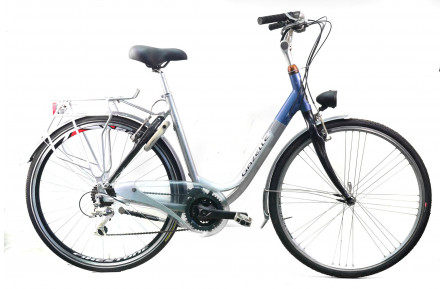 Городской велосипед Gazelle LiteLine 28" M серо-синий Б/У