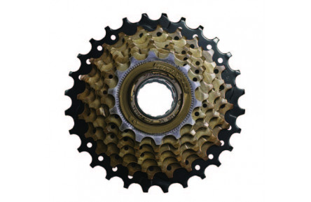 Тріскачка SunRace MFM2A 6DS 2, 6 швидкостей, 14-28T, Brown/Black