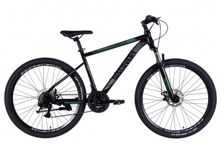 Велосипед уцінений ST 27.5" Discovery RIDER (TREK) HX DD FR рама-18" чорно-зелений 2025