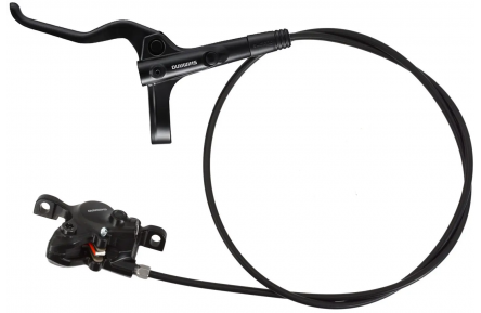 Гальмо гідравлічне дискове SHIMANO MT200 переднє (ліва ручка BL-MT200, каліпер, гідроліния 850мм), OEM, прокачане, ручка відєднана