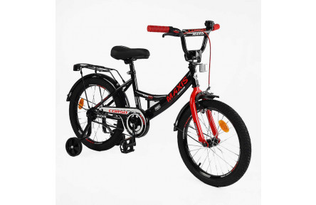 Велосипед 18" 2-х колесный "CORSO" MAXIS CL-18639, дополнительные колеса