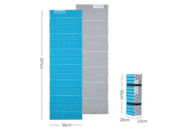 Килимок складний IXPE Naturehike Thickened NH20FCD07, алюмінієва плівка, 25 мм, блакитний