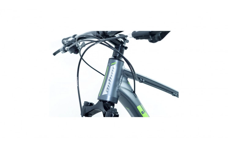 Велосипед Author Rival II 2023-24 27.5" 15" сіро-зелений