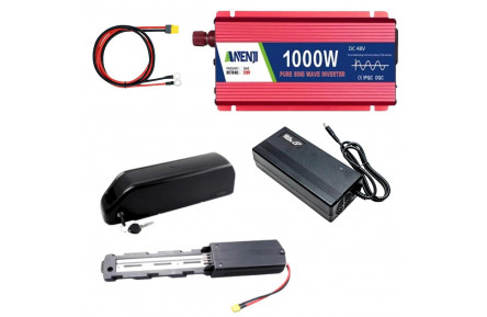 Зарядная станция 48В 12,5А с инвертором 1000Вт