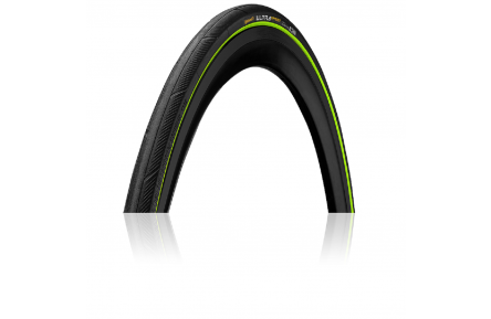 Покришка Continental Ultra Sport III 28" | 700 x 25C чорно/зелена, складана, skin