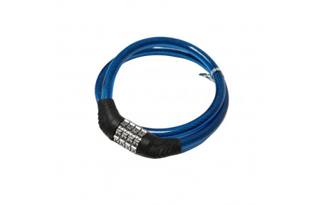 Замок тросовий кодовий VLT PJ-098 800мм *12мм синій AM (брендоване пакування)