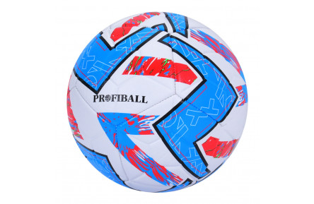 М'яч футбольний MS 4265(Blue) 21,3 см, ПВХ, розмір 5, 380-400 грам
