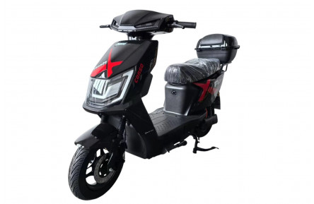 Електричний мопед Corso FlashX FX-906852 (1200Вт графеновий 72В 23Аг) 10" чорний