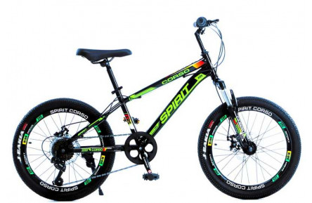 Велосипед Спортивний Corso «SPIRIT» 20" дюймів ST-53088 (1) сталева рама 11``, обладнання Shimano Revoshift RV-100, 7 швидкостей, зібран на 75