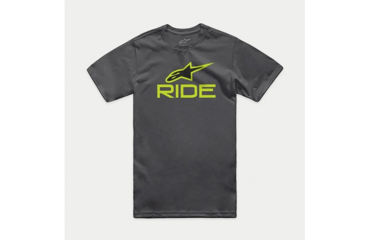 Футболка Alpinestars RIDE 4.0 CSF TEE CHARC/LIME/BLK, M