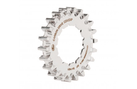 Задня зірка Gates Carbon Drive CDX для Rohloff Spline з нержавіючої сталі 22T, срібна