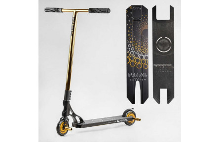 Самокат трюковий PL-91977 Best Scooter "Portal" HIC-система, ПЕГИ, алюміній, колеса PU, 120мм, кермо 58 см