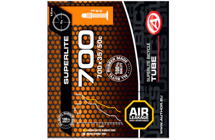 Велокамера Author AT-CROSS-700C SuperLite FV40 700x35/50C в коробочці