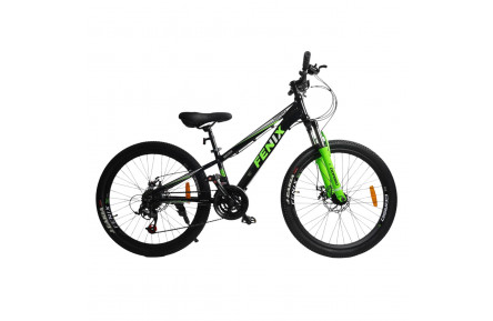 Велосипед Corso FENIX 24" 11" черно-зеленый