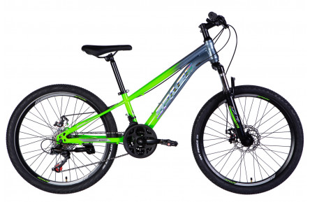 Велосипед ST 24" SPACE MARS DD FR рама-11" зелено-сріблястий 2026