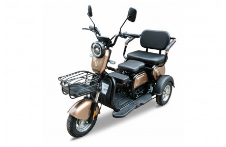 Електроскутер триколісний SPACE SHUTTLE 8" 72B 1000Вт 20А*г барабан/барабан свинцево-кислотний коричневий 2026