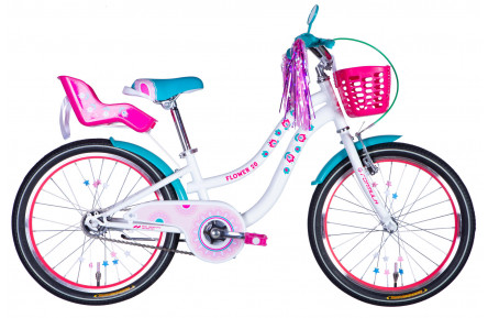 Велосипед ST 20" Formula Kid FLOWER PREMIUM BH рама-10" білий з рожевим та бірюзовим 2026