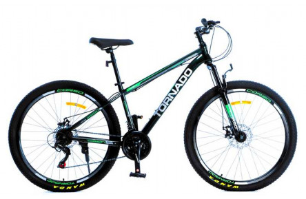 Велосипед Спортивний Corso 27.5`` дюймів «TORNADO» TR-27373 (1) рама сталева 15.5’’, перемикачі Shimano, 21 швидкість, зібран на 75