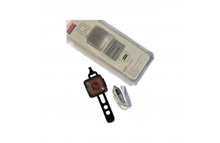 Ліхтар задній алюм. AU136 червоний 100LM, акум.500mAh, type-C