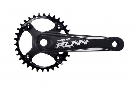 Шатуны FUNN Ridge Solo 34T, 175 мм, AL6061, 68/73 мм, черный