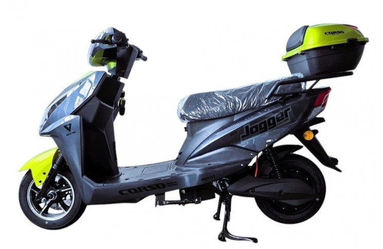 Электрический мопед Corso Jogger JG-730964 (1500W 72V/25Ah) черно-зеленый