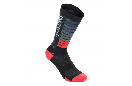 Шкарпетки Alpinestars DROP SOCKS 22 BLACK BRIGHT RED, L