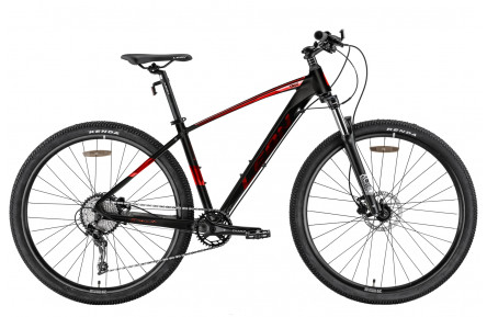 Велосипед 29" Leon TN-60 AM Hydraulic lock out HDD 2022 (чорний з червоним (м))