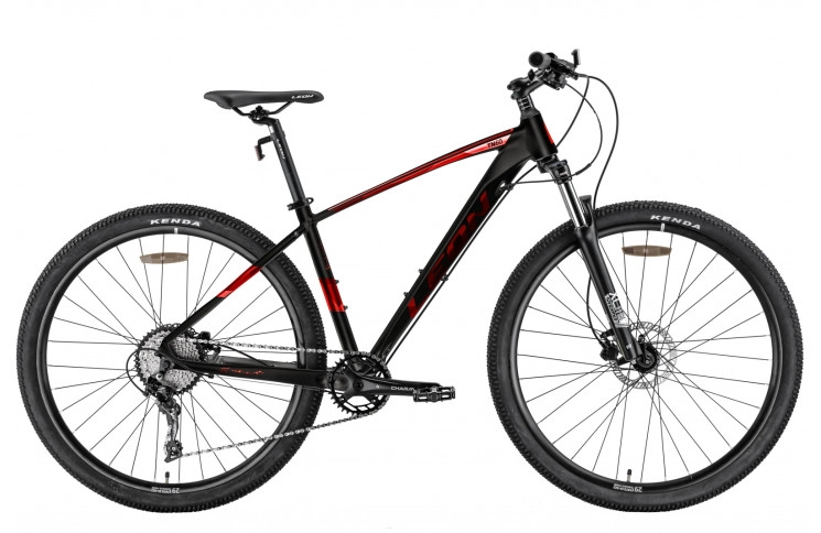 Велосипед 29" Leon TN-60 AM Hydraulic lock out HDD 2022 (черный с красным (м))