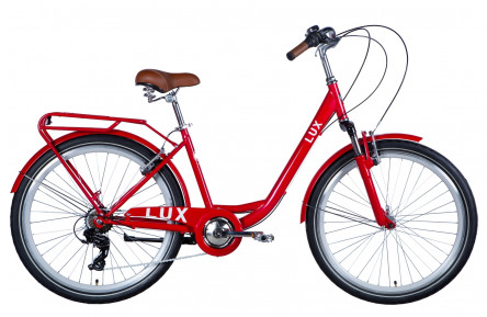 Велосипед 26" Dorozhnik LUX AM 2024 (червоний)
