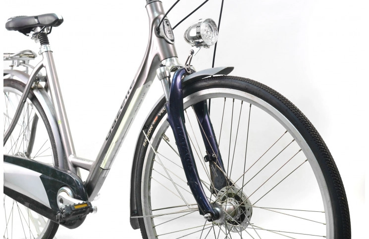 Городской велосипед Gazelle Montelux 28" M  серебристый Б/У