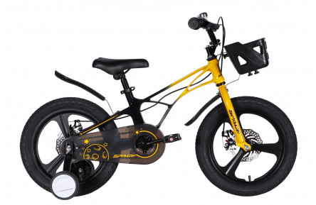 Велосипед MG 16" SPACE KID ANDROMEDA DD рама-9" жовто-чорний 2026