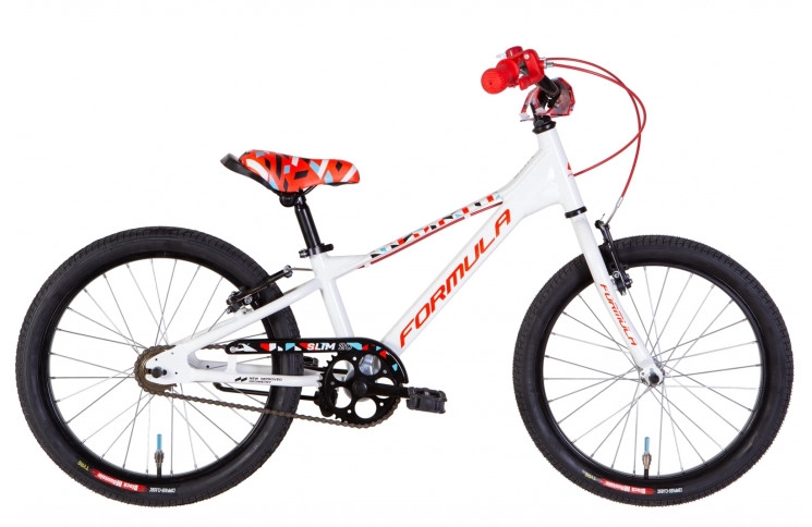 Велосипед 20" Formula SLIM 2022 (белый с красным)