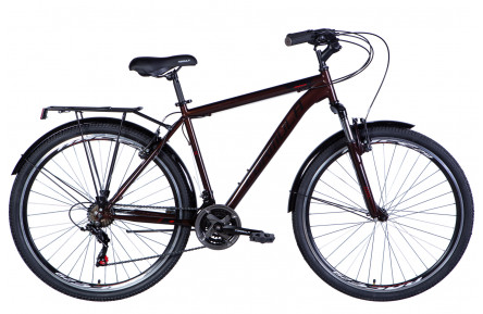 Велосипед уцінений сталь 28 Formula MAGNUM AM Vbr рама-20,5" коричневий з багажником задн St з крылом St 2024