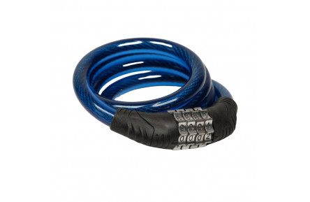 Замок тросовий кодовий VLT PJ-098 1000мм *12мм синій AM (брендоване пакування)