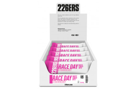 Батончик 226ERS Race Day Choco bits Energy белый шоколад/клубника 40г 30шт/уп 1200г