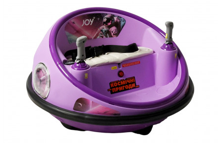 Космический корабль JOY UF-03694 (2*35Вт 12В 4.5Аг) розовый, подсветка, мелодии, песни на английском языке, регулировка громкости, ремни безопасности, пульт дистанционного управления