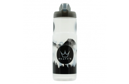 Фляга Peaty's x Fidlock Lockin Bottle, Mountains / Clear, 450ml